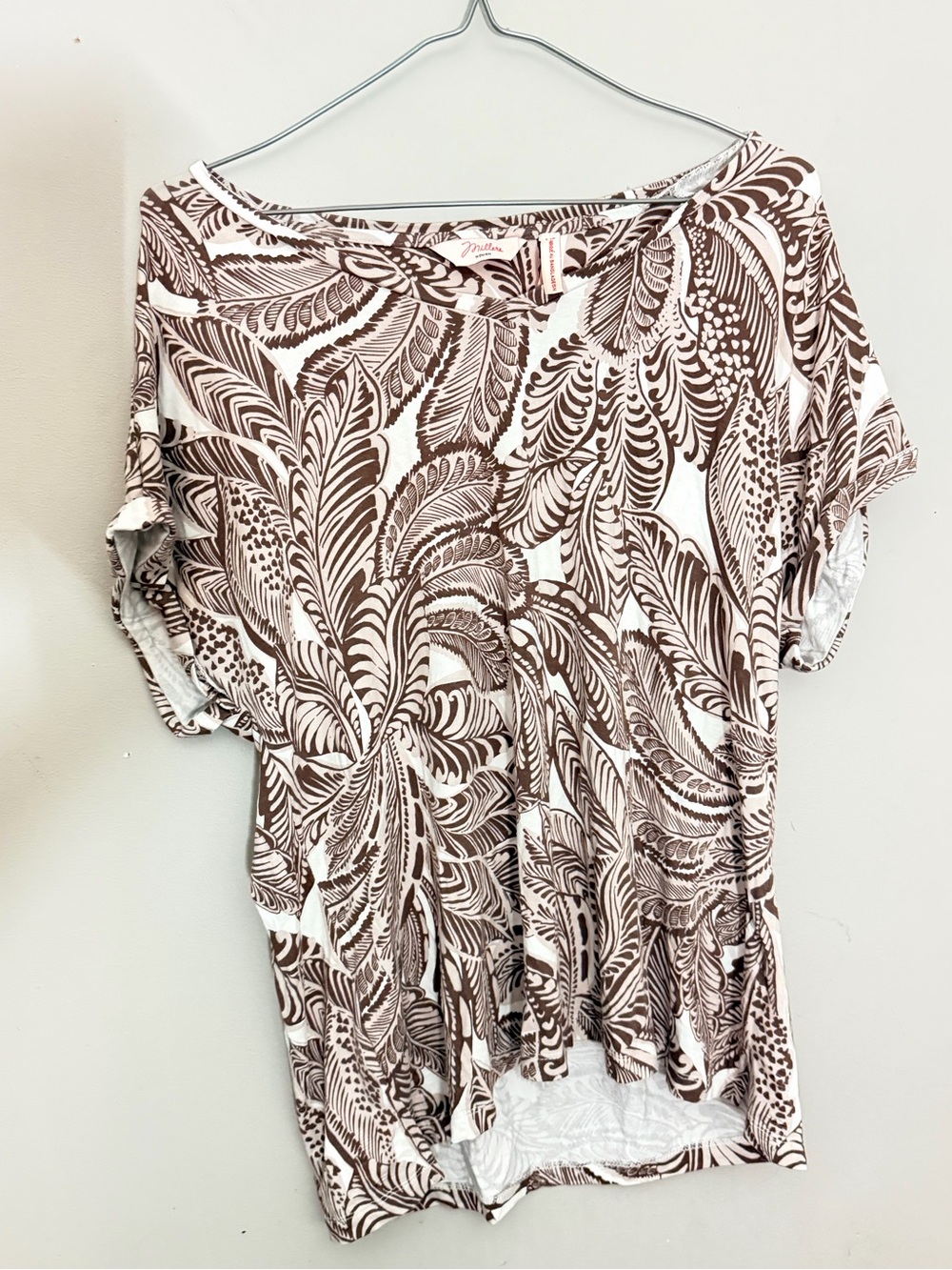 Miller women Leaf Print shirt